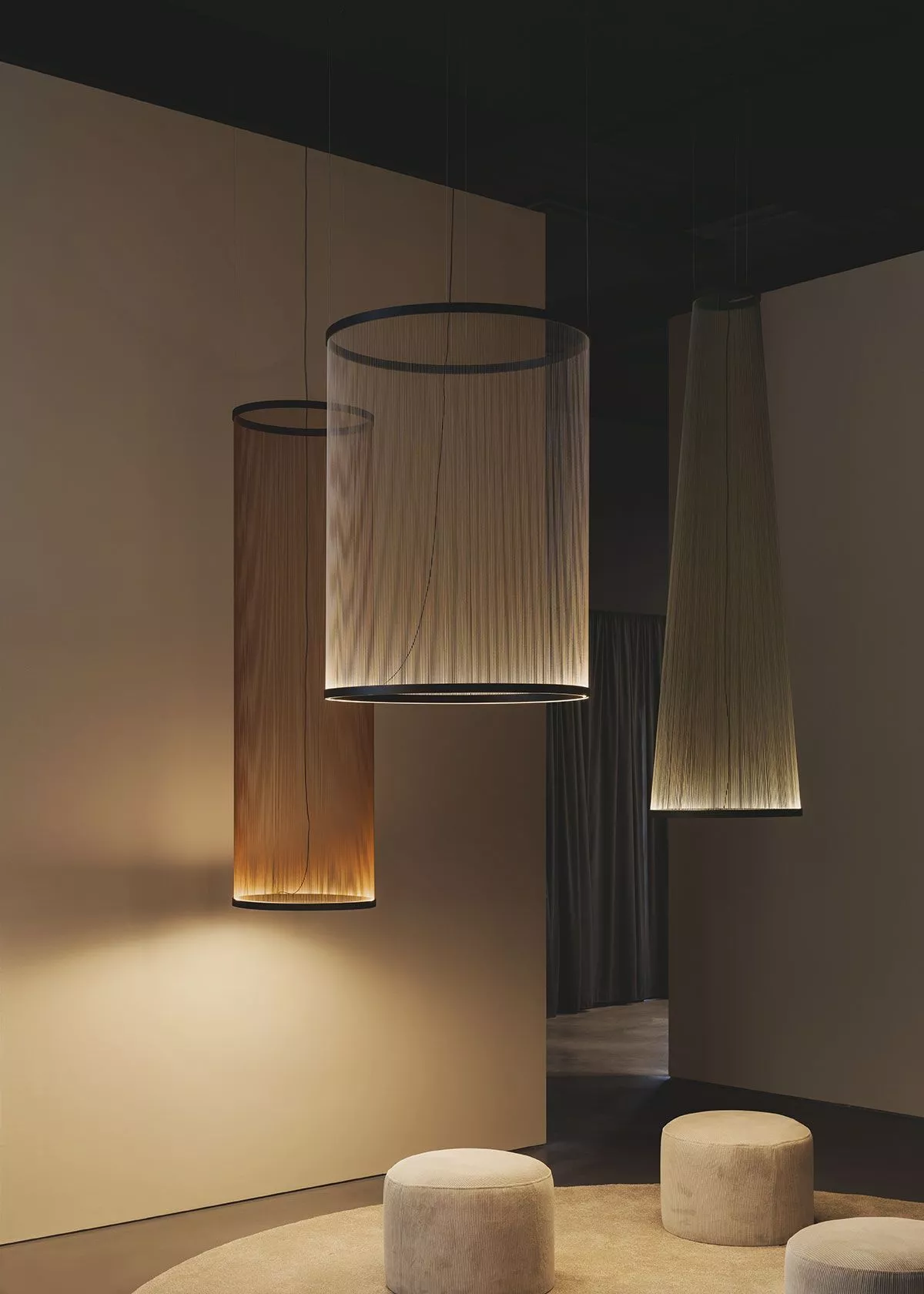 Array Cylindrical Pendant Light 3D model