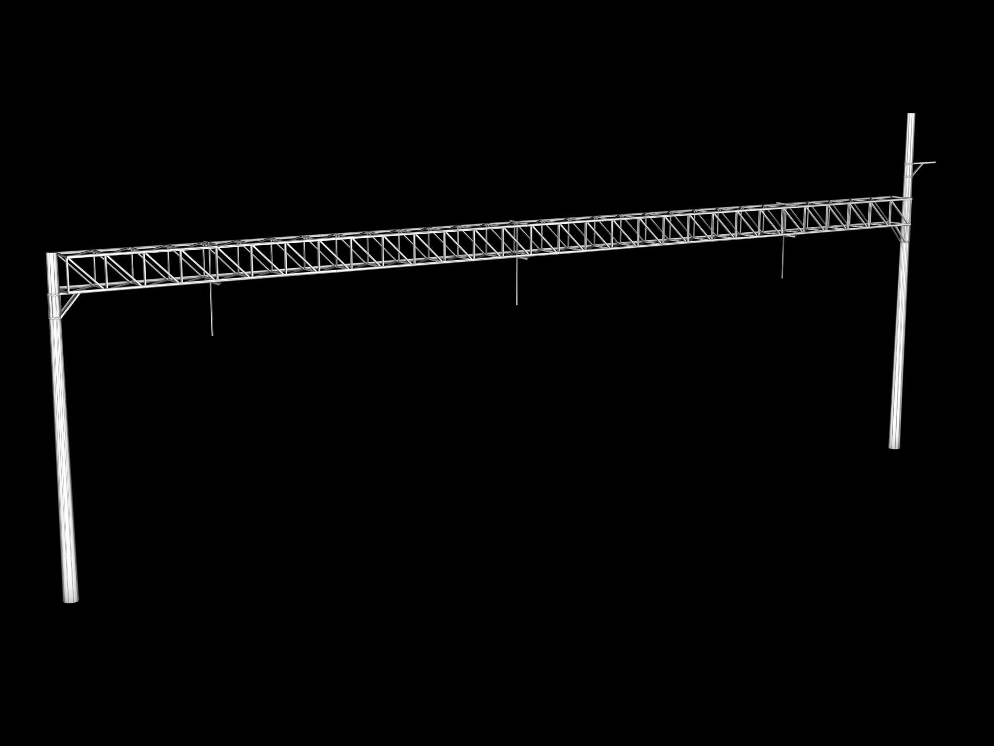 Railstation pack Low-poly 3D model_11