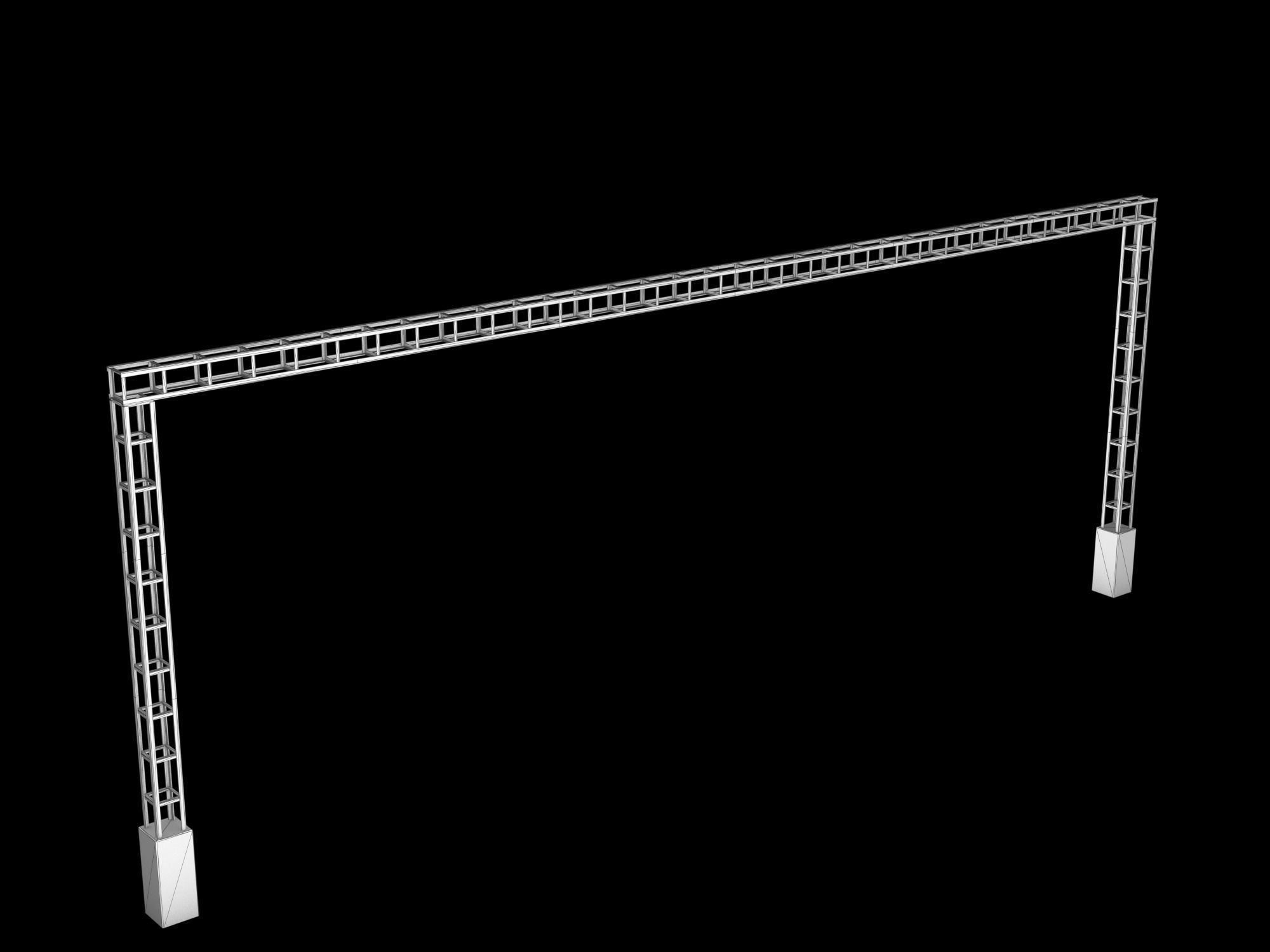 Railstation pack Low-poly 3D model_6