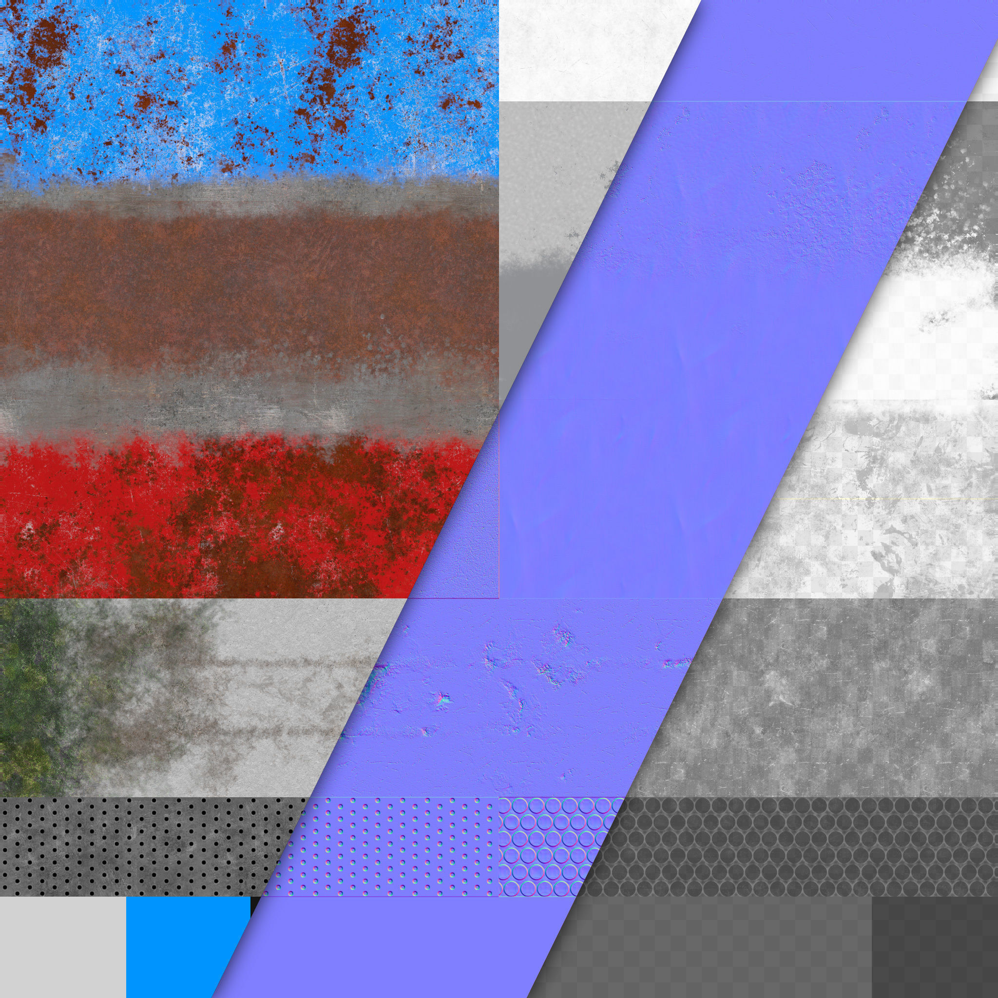 Railstation pack Low-poly 3D model_12