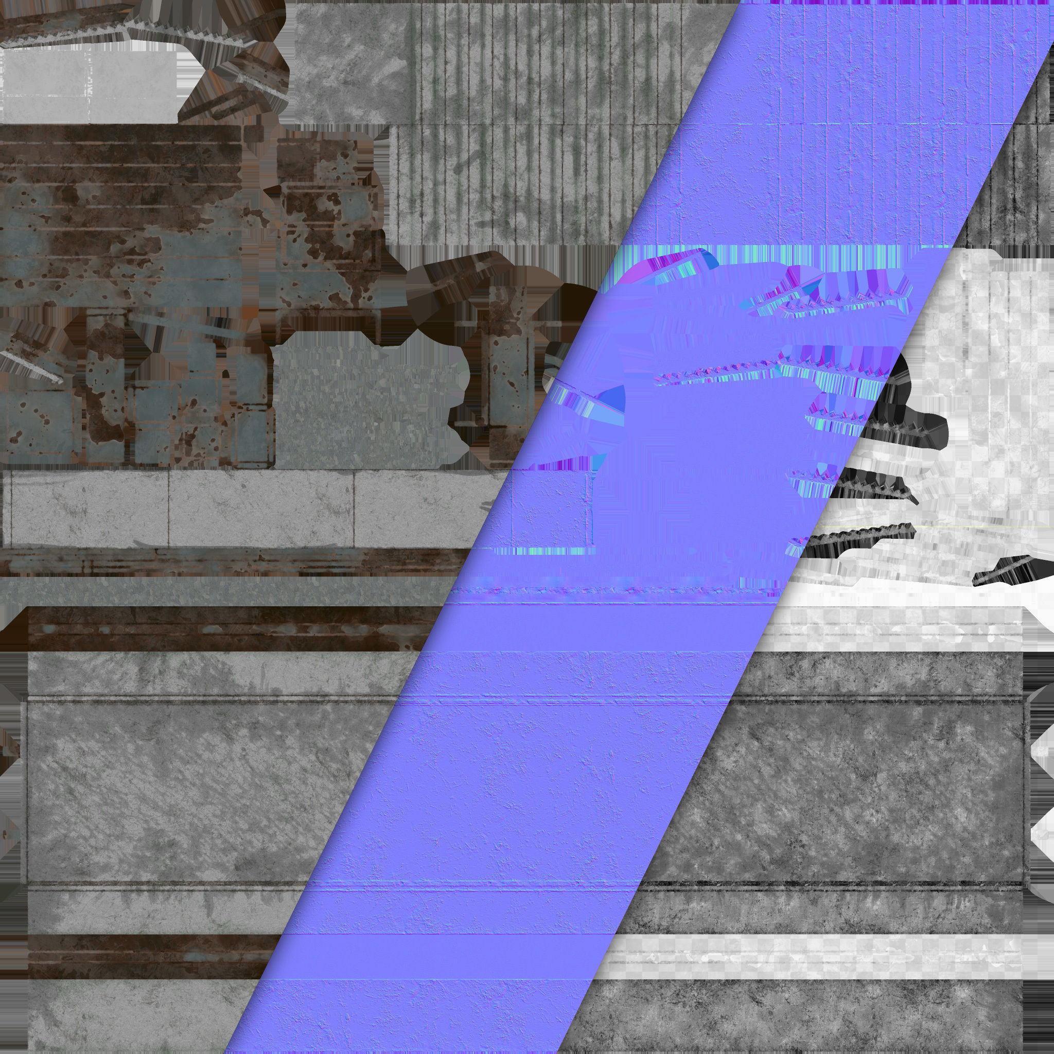 Railstation pack Low-poly 3D model_16