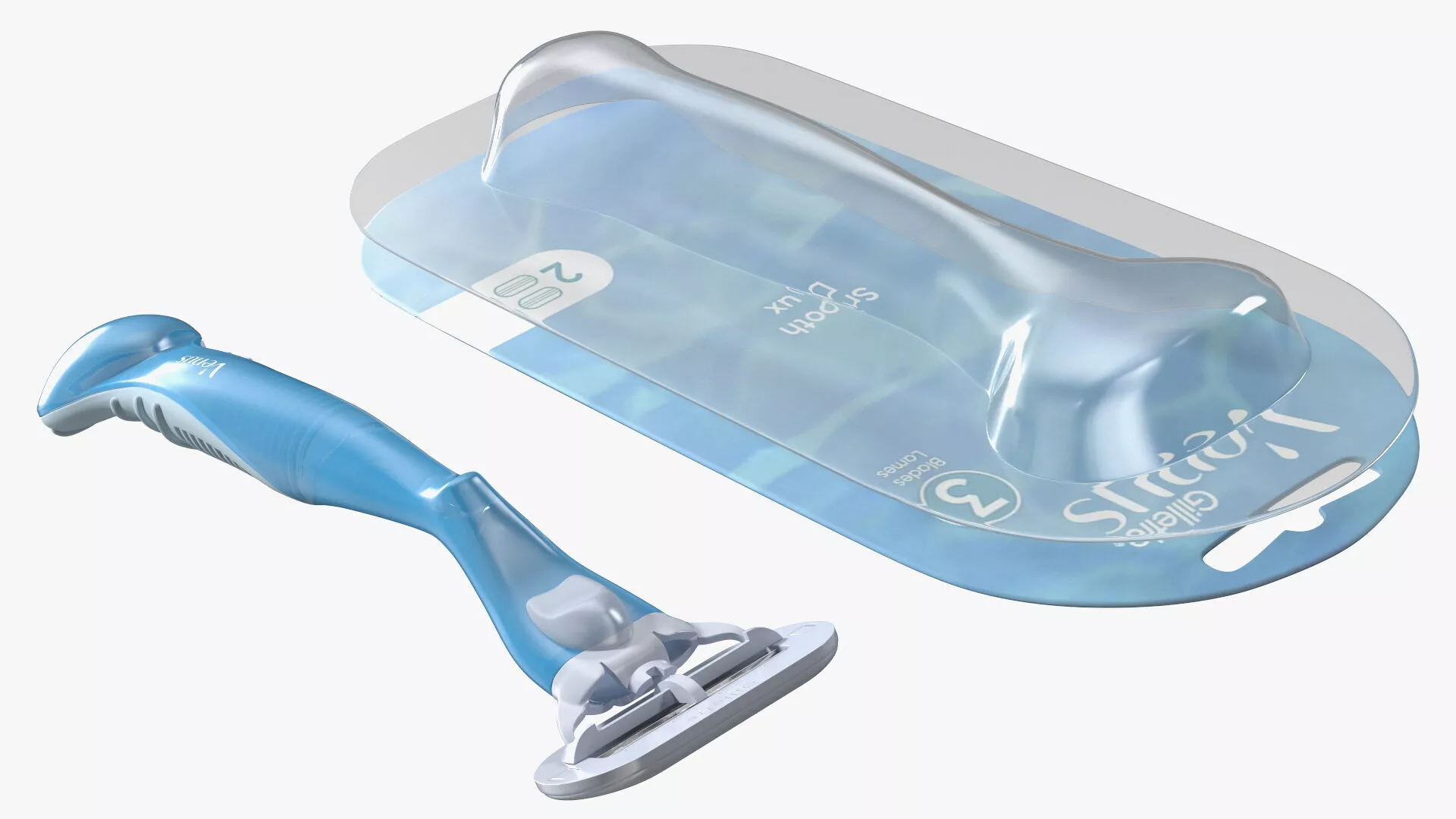 Razor Gillette Venus with Package 3D model