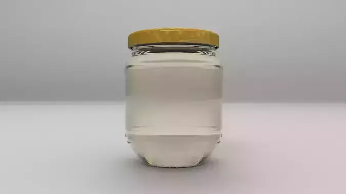 250 ml Glass Bottle Free 3D model