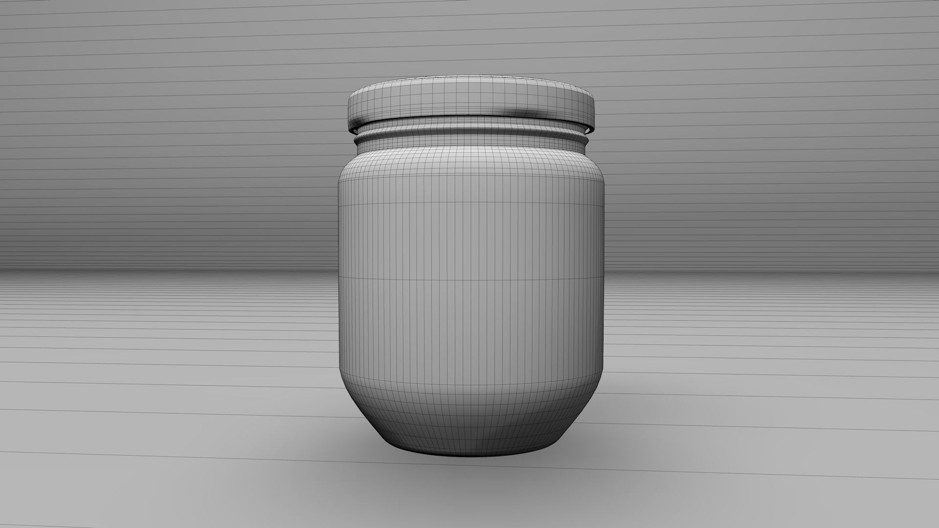 250 ml Glass Bottle Free 3D model_4