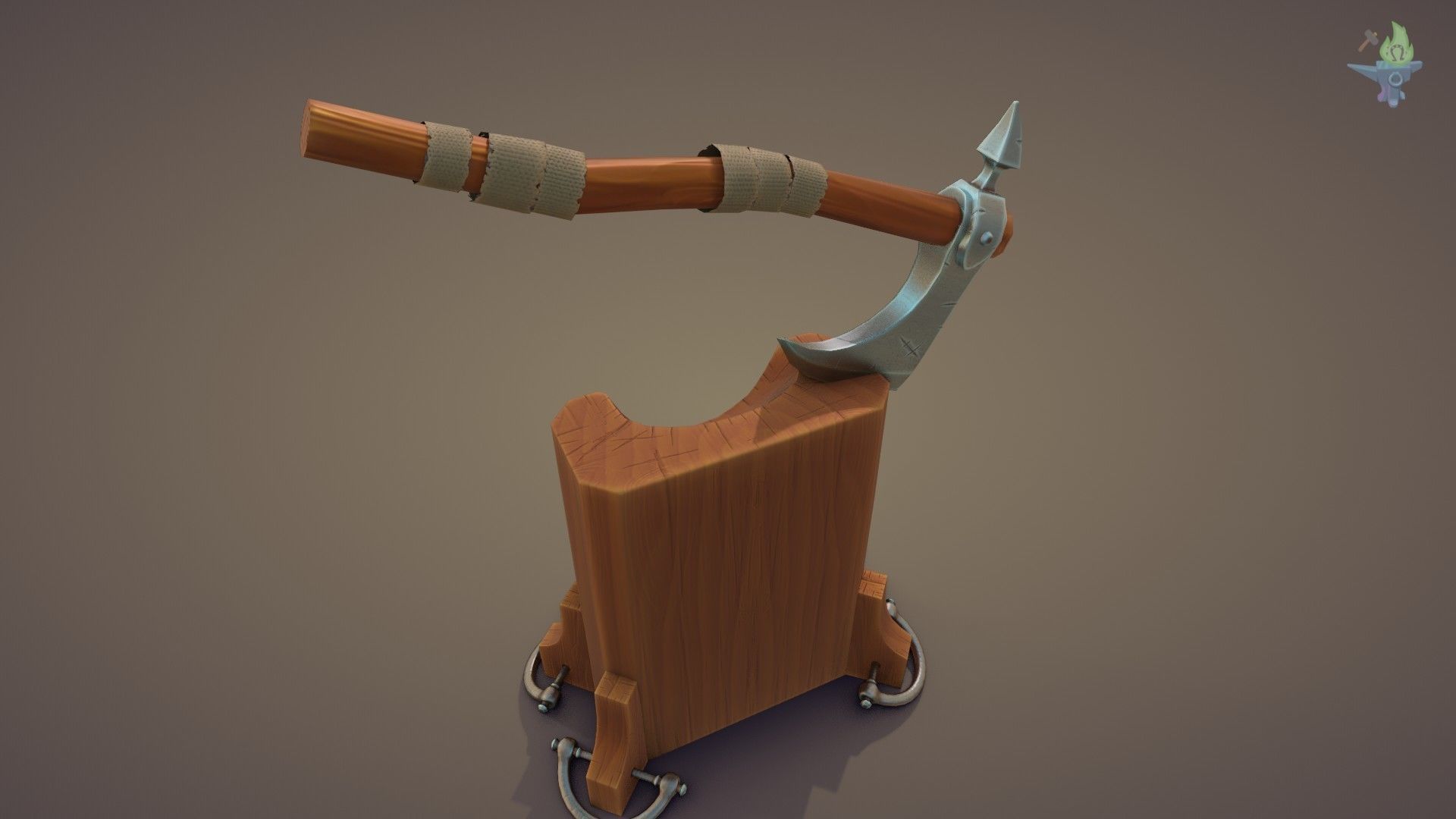 Execution Axe set Low-poly 3D model_2