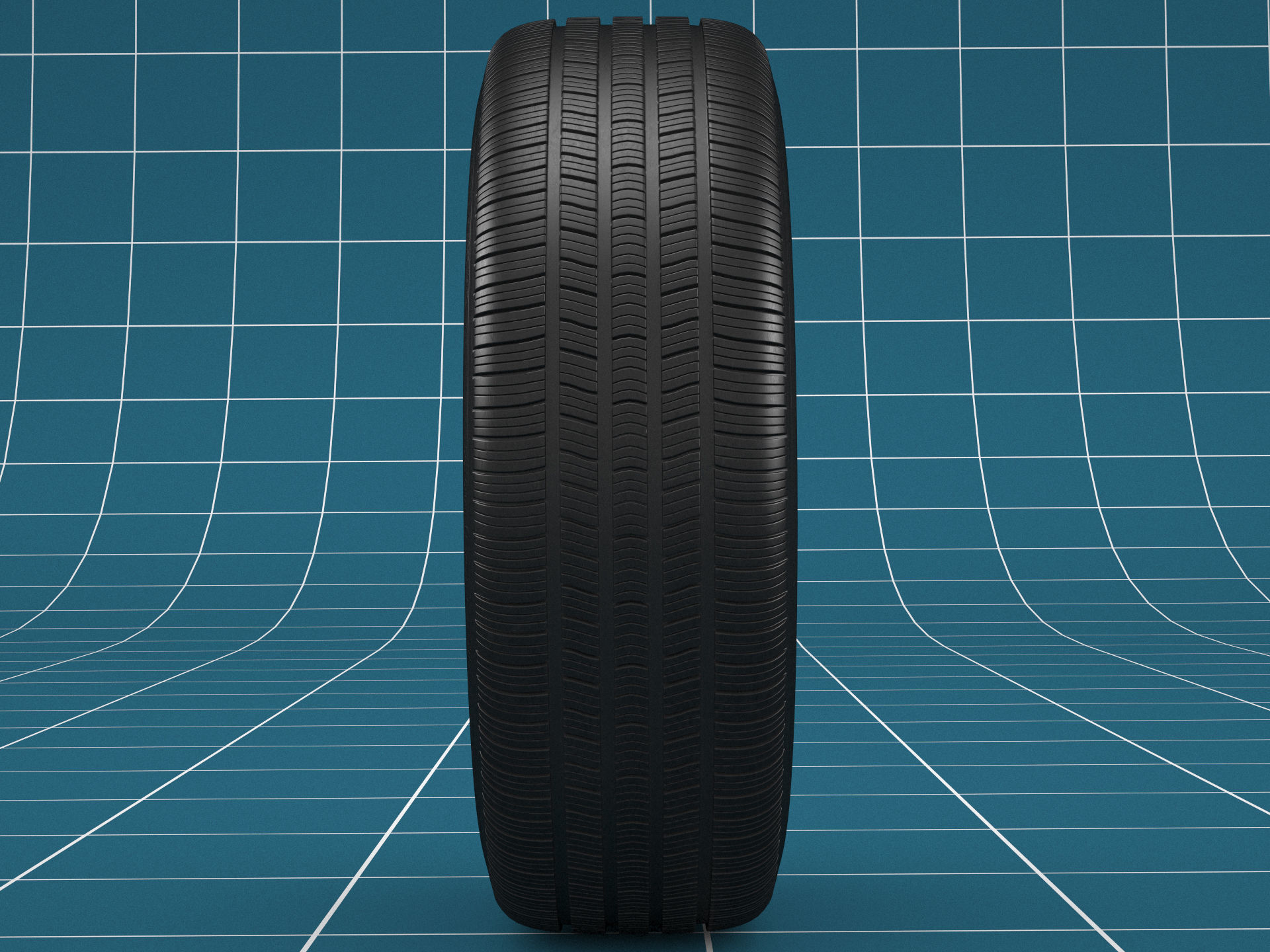 Car tire 02 3D model_3
