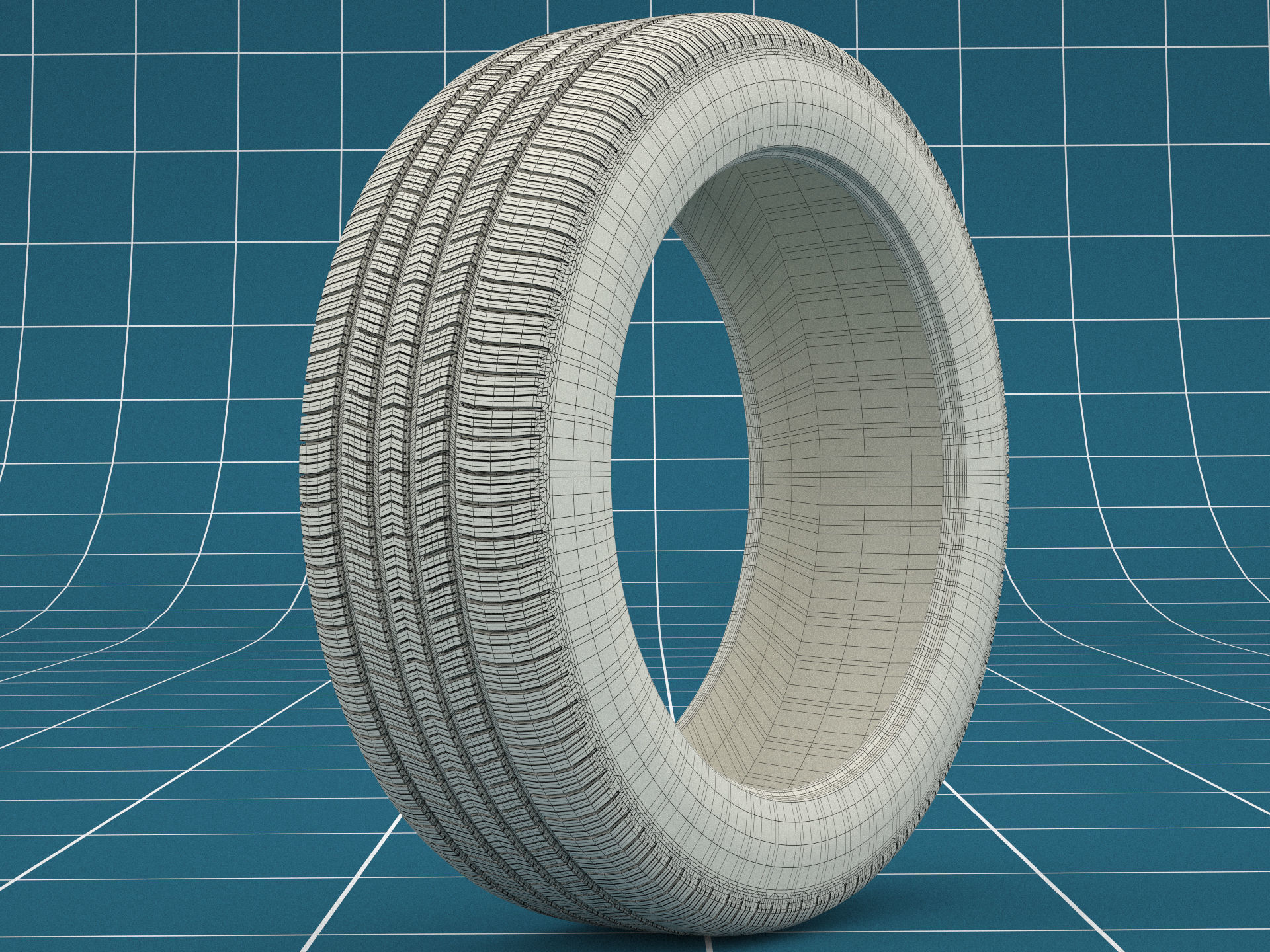 Car tire 02 3D model_7