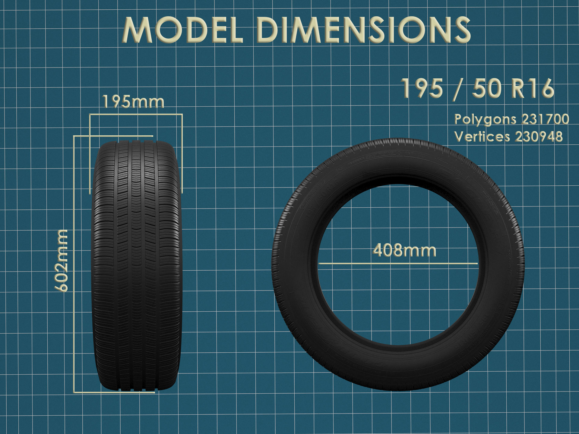 Car tire 02 3D model_11
