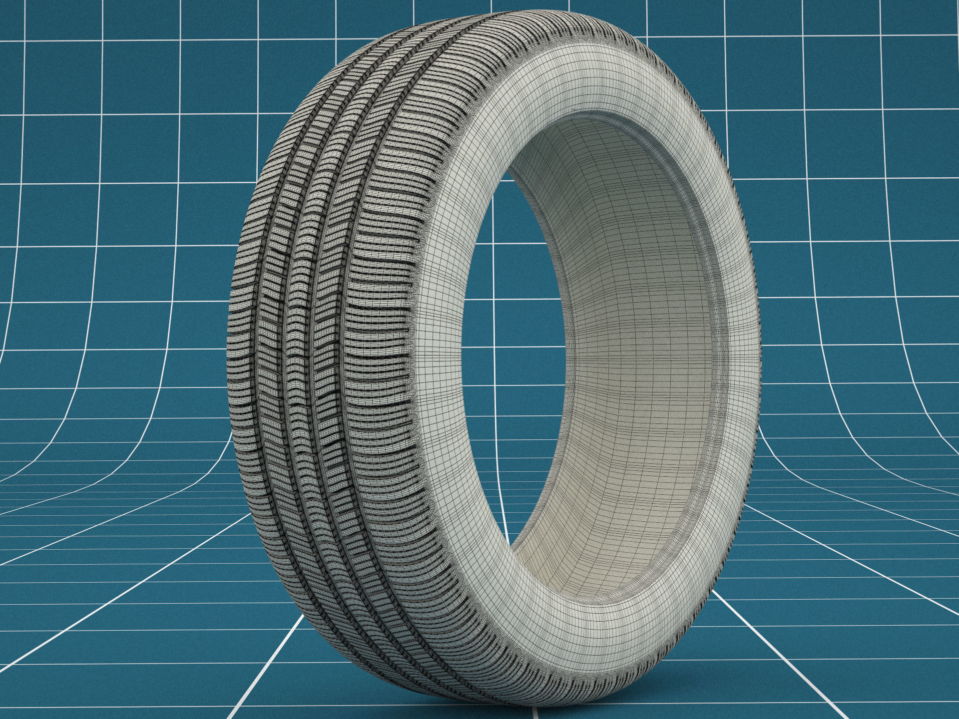 Car tire 02 3D model_8