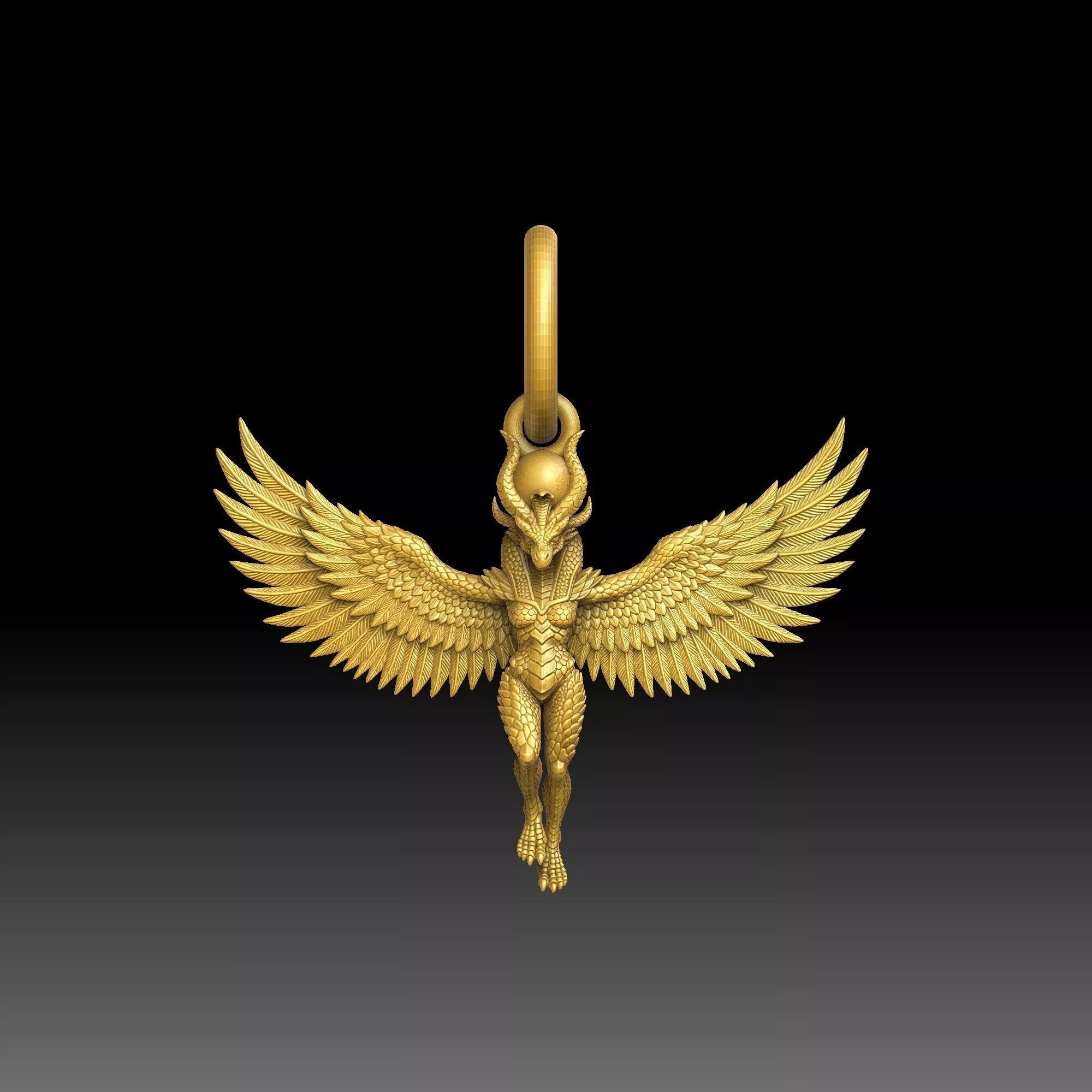 Silent Luxury Pendants - one inch pendant 3D print model