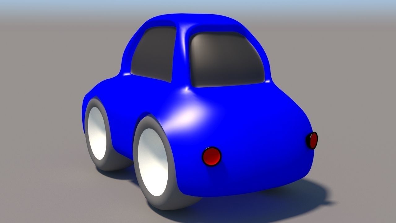 Cartoon Low Poly Car Pack Low-poly 3D model_4