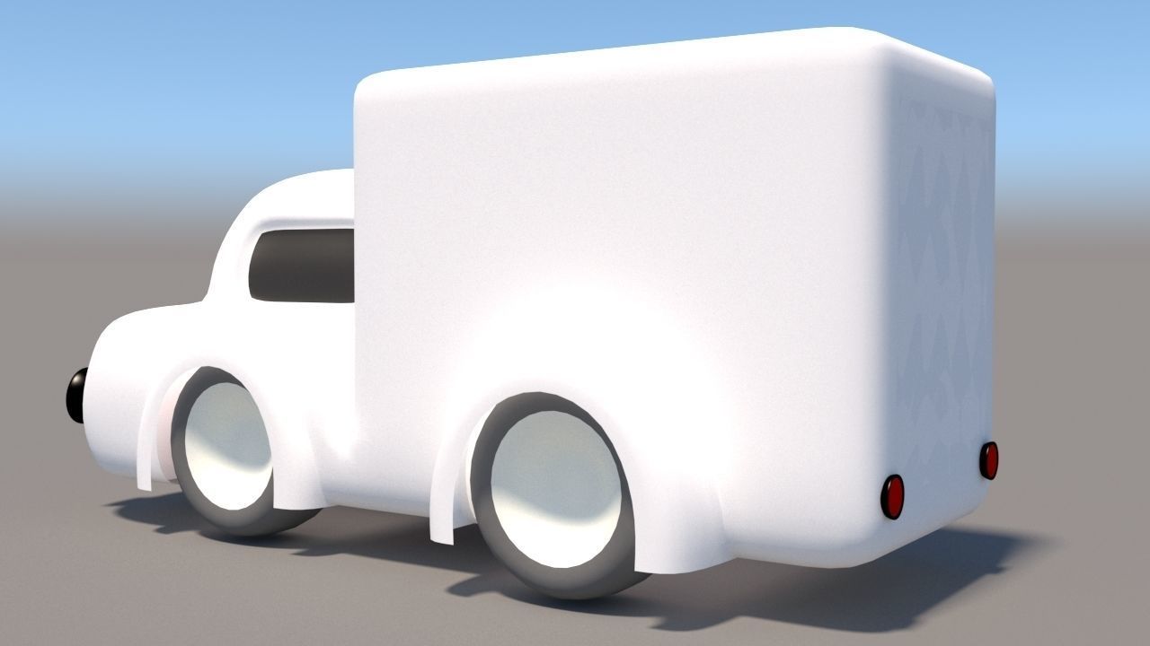 Cartoon Low Poly Car Pack Low-poly 3D model_42
