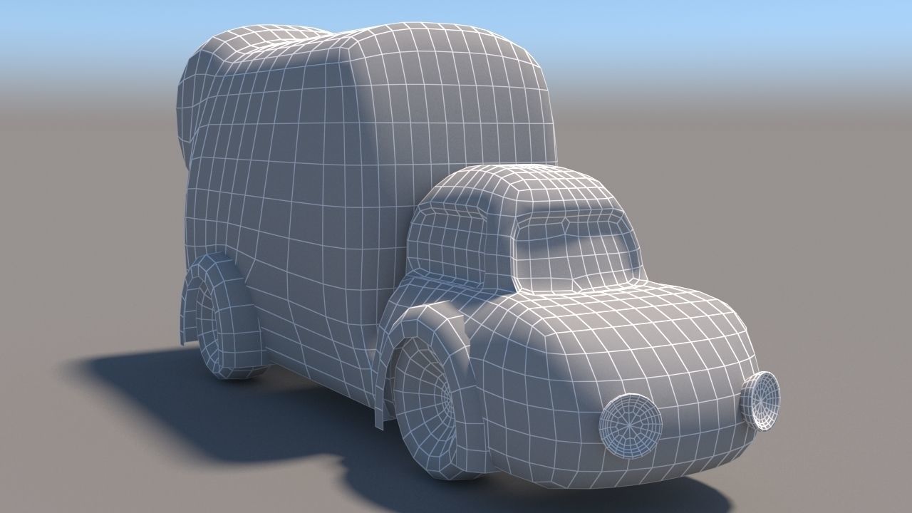 Cartoon Low Poly Car Pack Low-poly 3D model_60