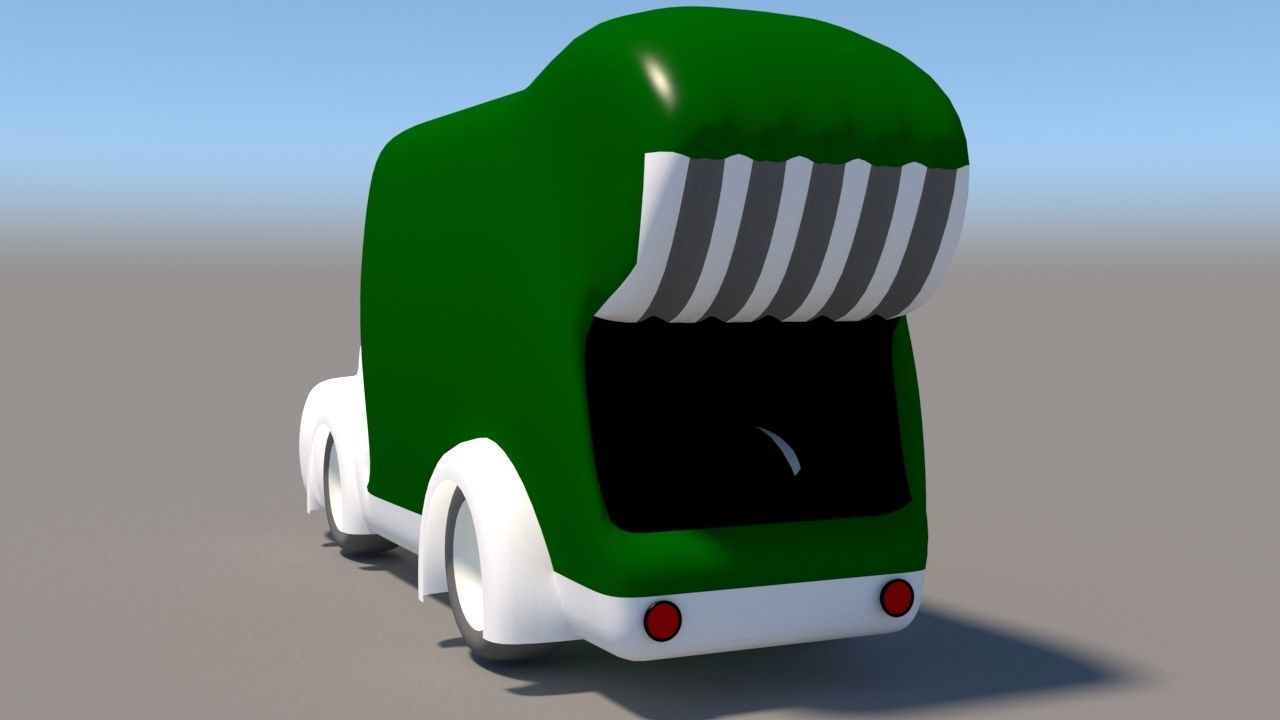 Cartoon Low Poly Car Pack Low-poly 3D model_37