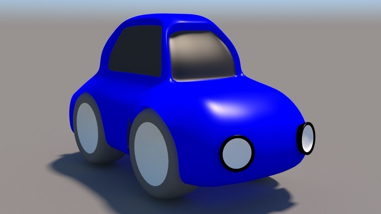 Cartoon Low Poly Car Pack Low-poly 3D model_5
