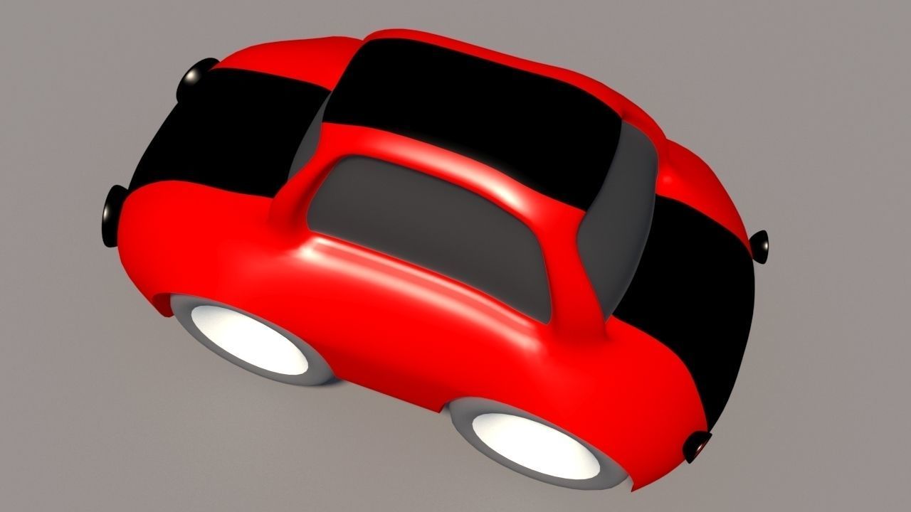 Cartoon Low Poly Car Pack Low-poly 3D model_32