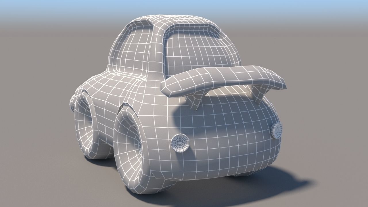 Cartoon Low Poly Car Pack Low-poly 3D model_53