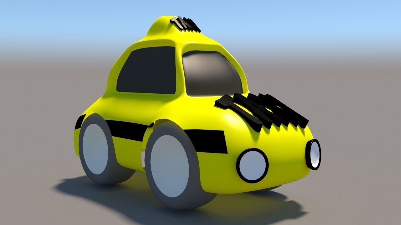 Cartoon Low Poly Car Pack Low-poly 3D model_20