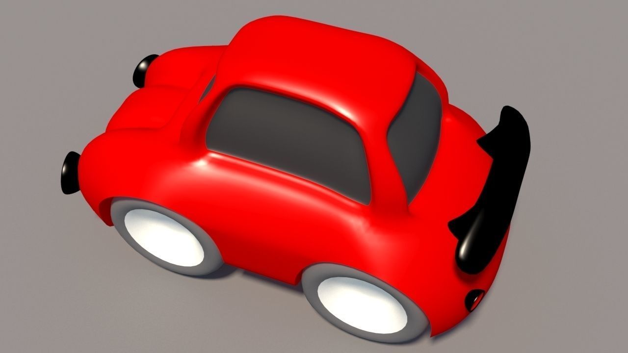 Cartoon Low Poly Car Pack Low-poly 3D model_17