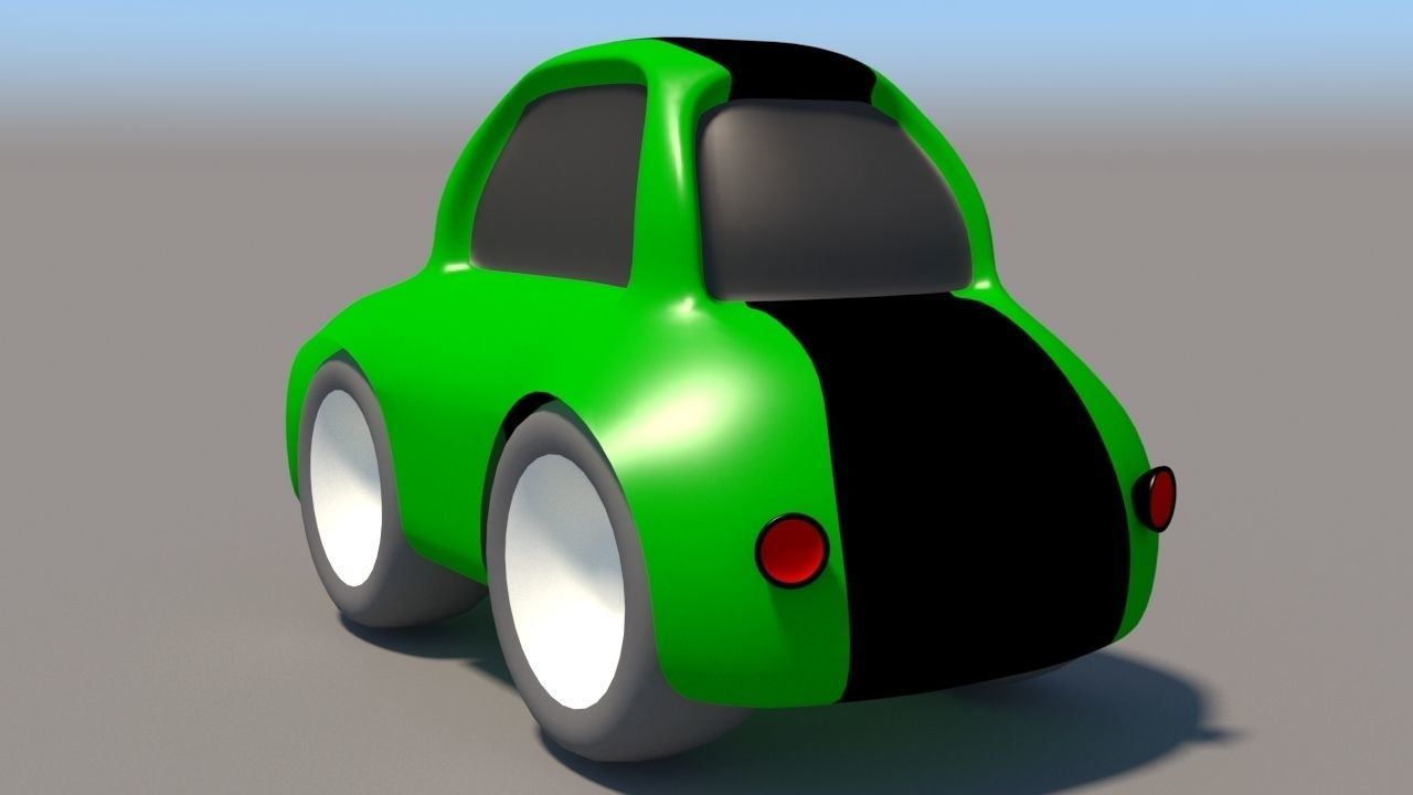 Cartoon Low Poly Car Pack Low-poly 3D model_23