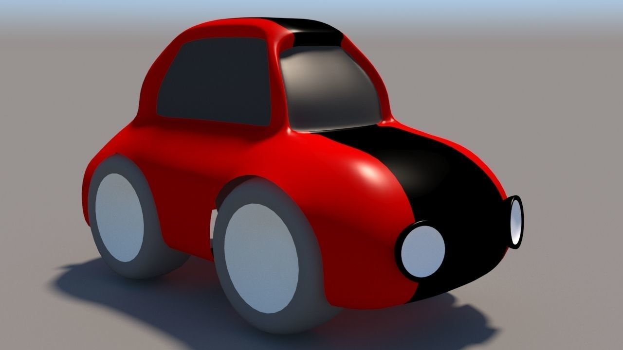 Cartoon Low Poly Car Pack Low-poly 3D model_29