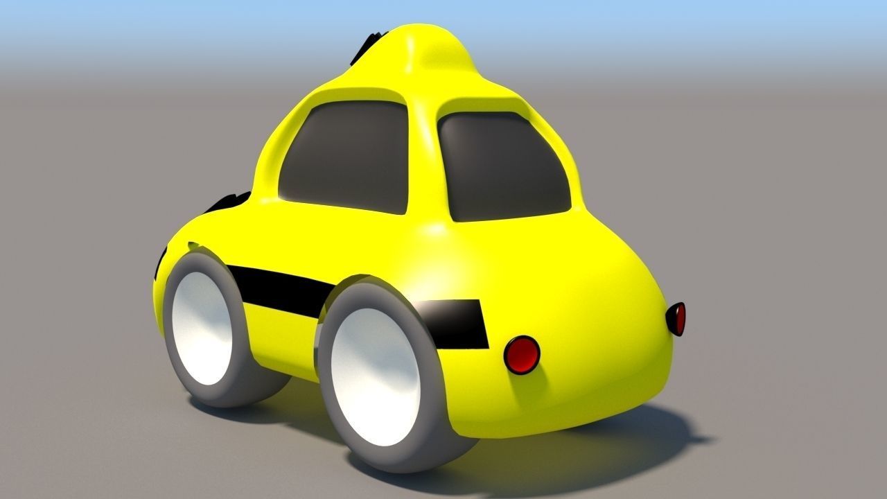 Cartoon Low Poly Car Pack Low-poly 3D model_21