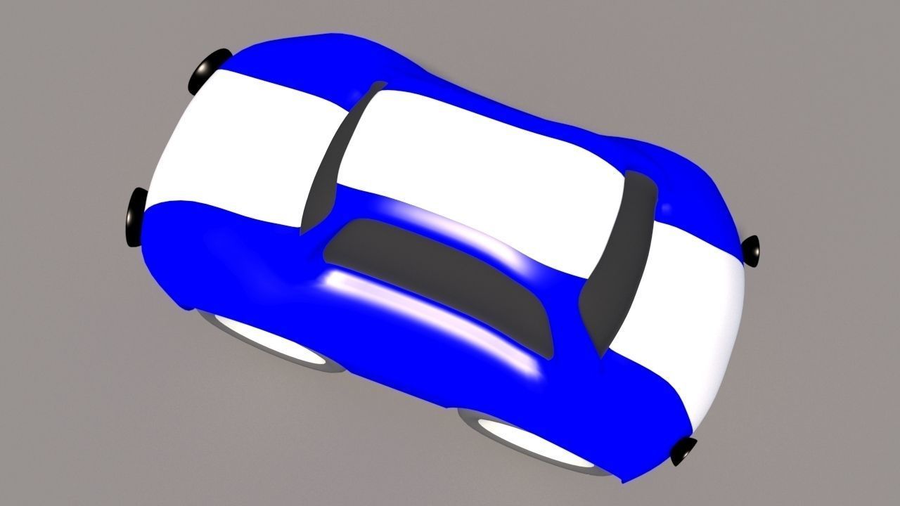 Cartoon Low Poly Car Pack Low-poly 3D model_35