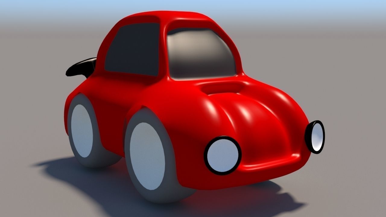 Cartoon Low Poly Car Pack Low-poly 3D model_13