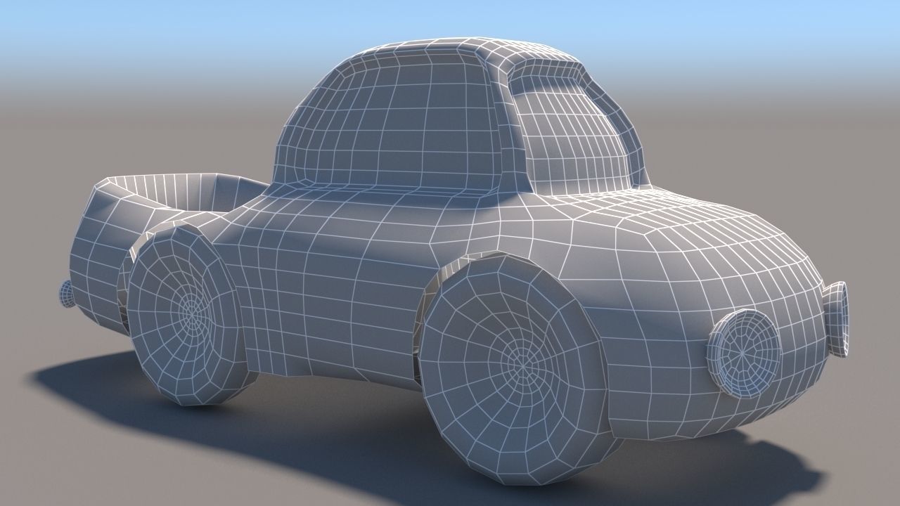 Cartoon Low Poly Car Pack Low-poly 3D model_68
