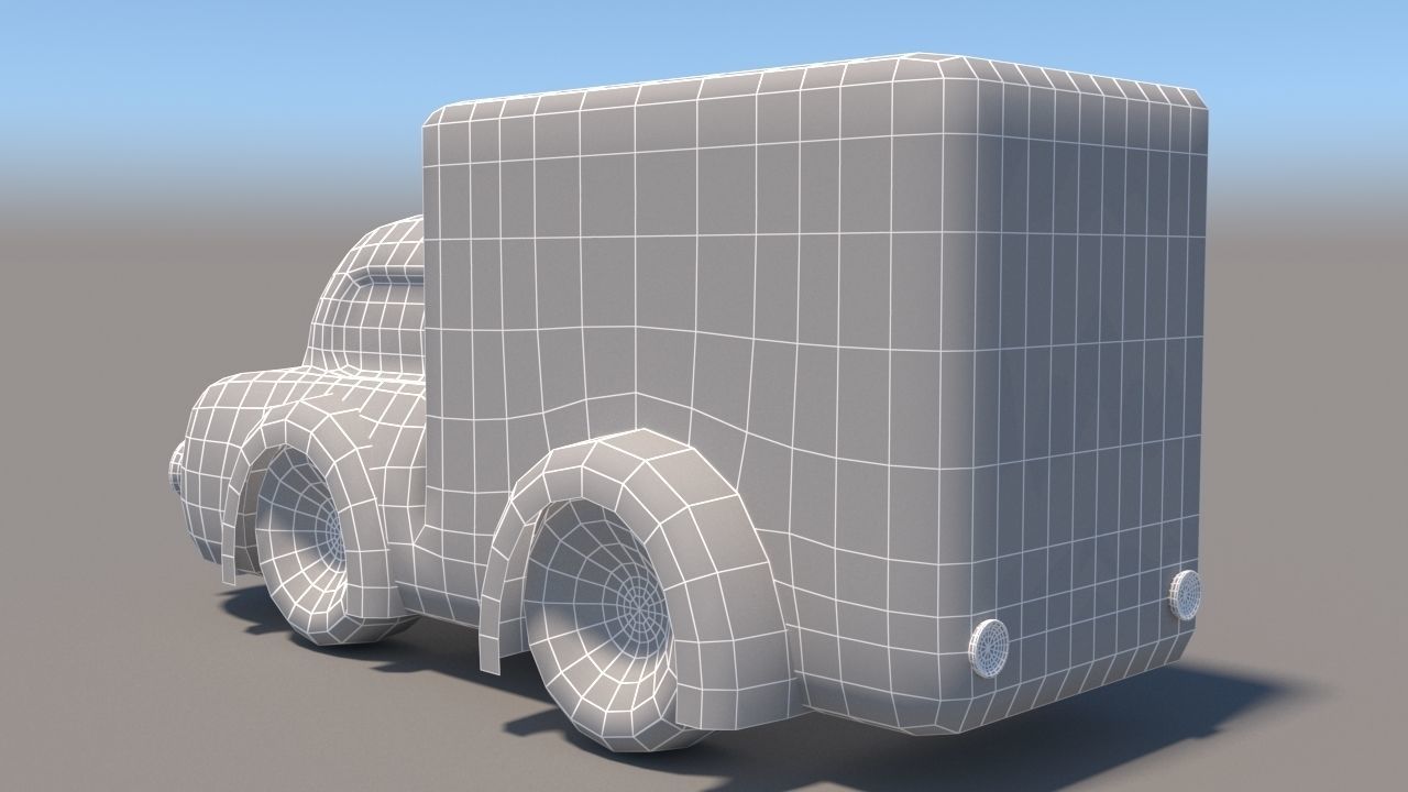 Cartoon Low Poly Car Pack Low-poly 3D model_66