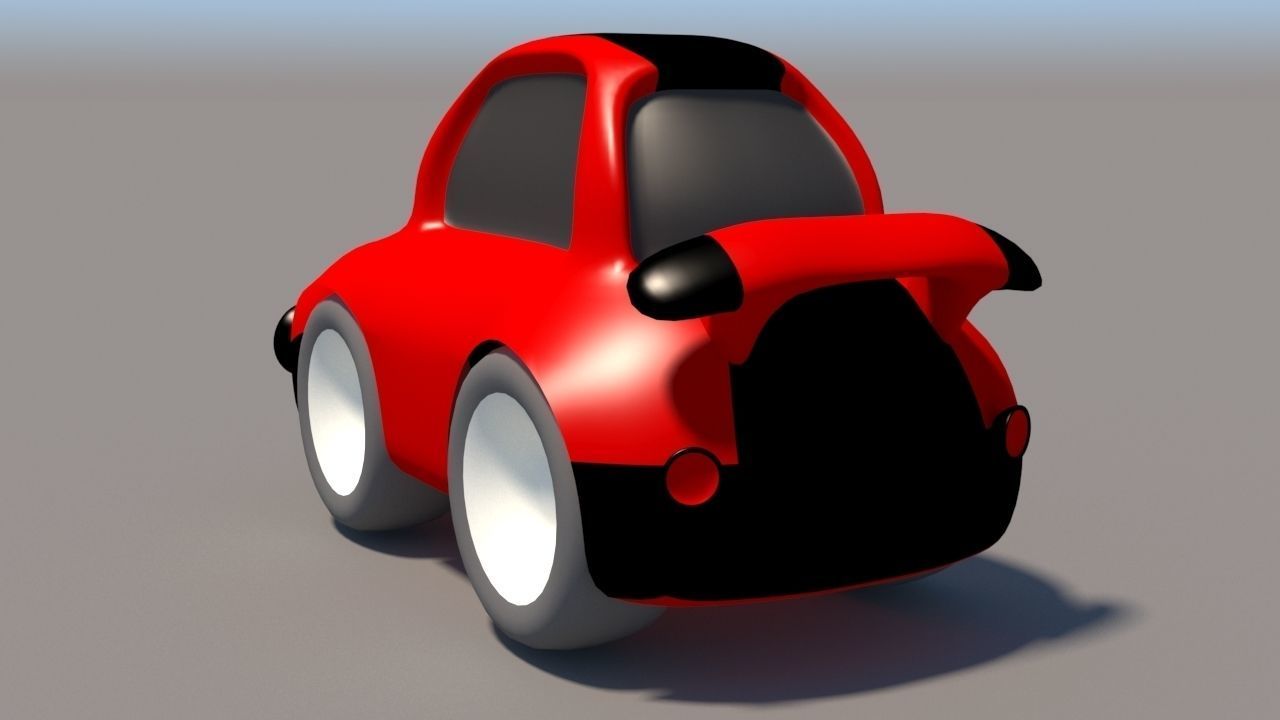 Cartoon Low Poly Car Pack Low-poly 3D model_11