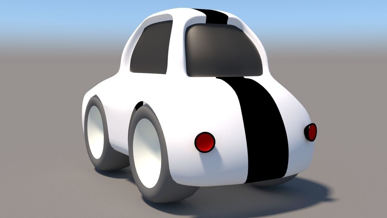 Cartoon Low Poly Car Pack Low-poly 3D model_24