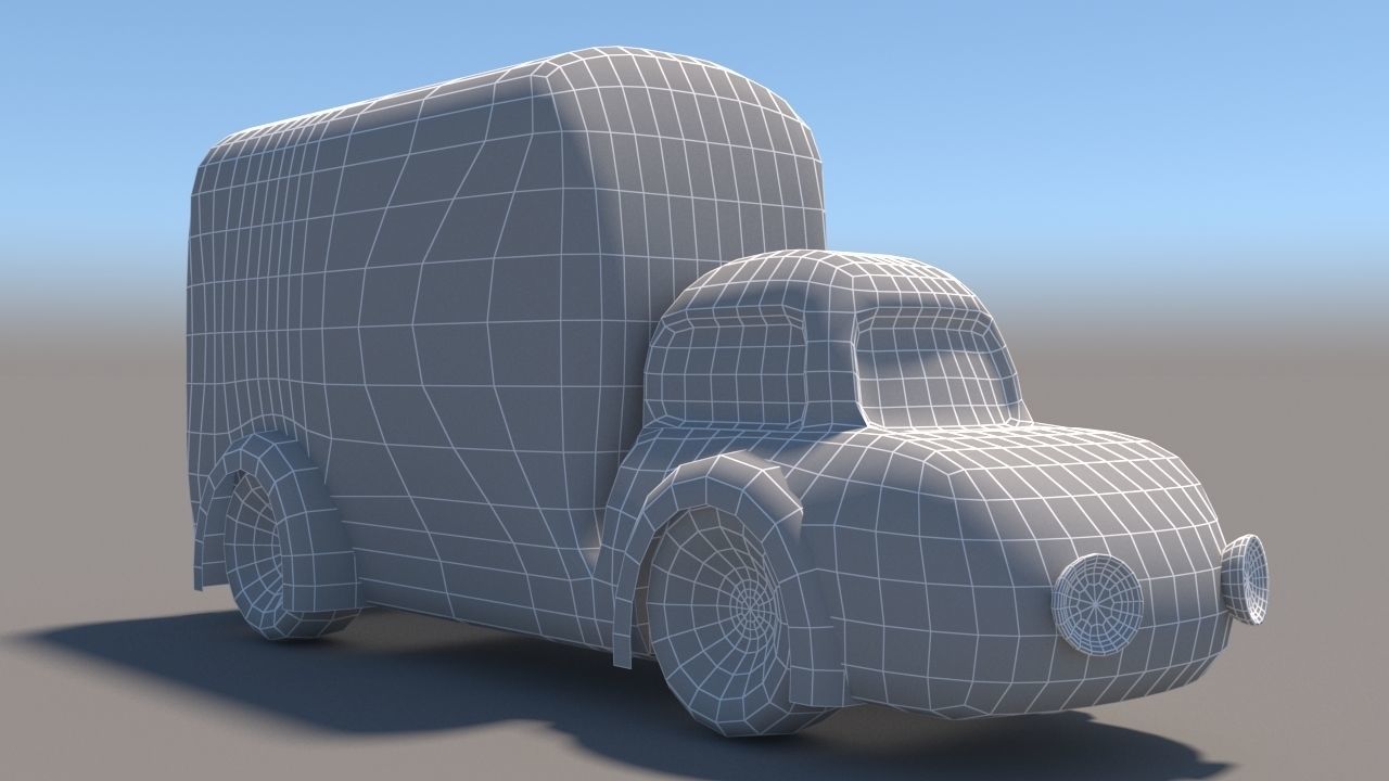 Cartoon Low Poly Car Pack Low-poly 3D model_62