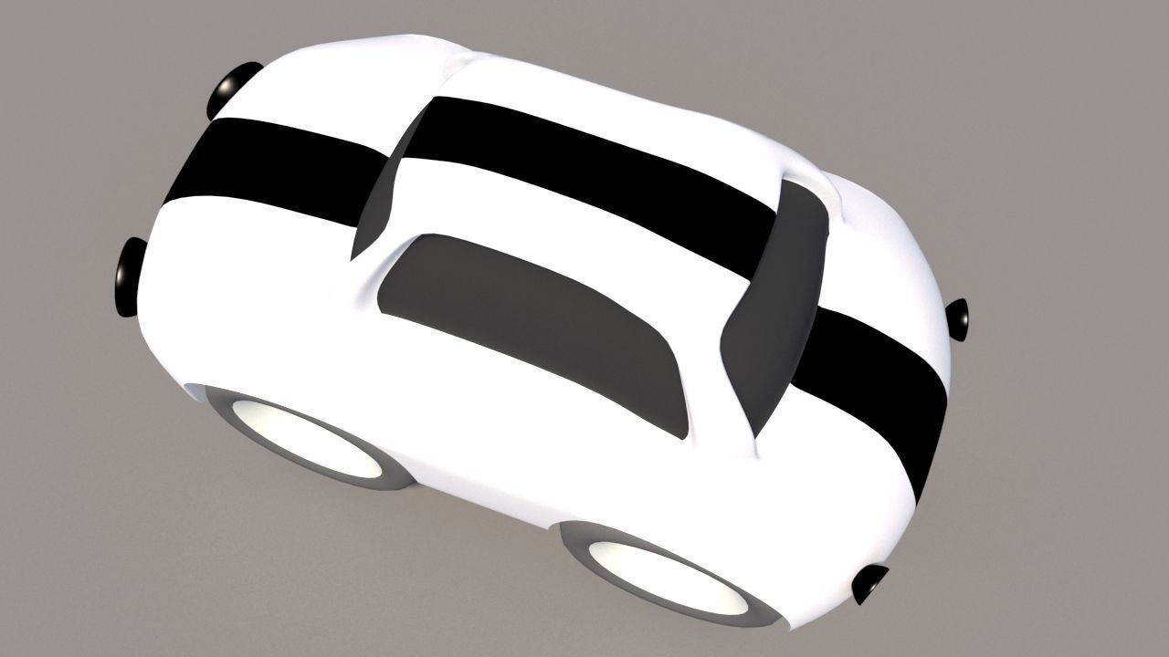 Cartoon Low Poly Car Pack Low-poly 3D model_28