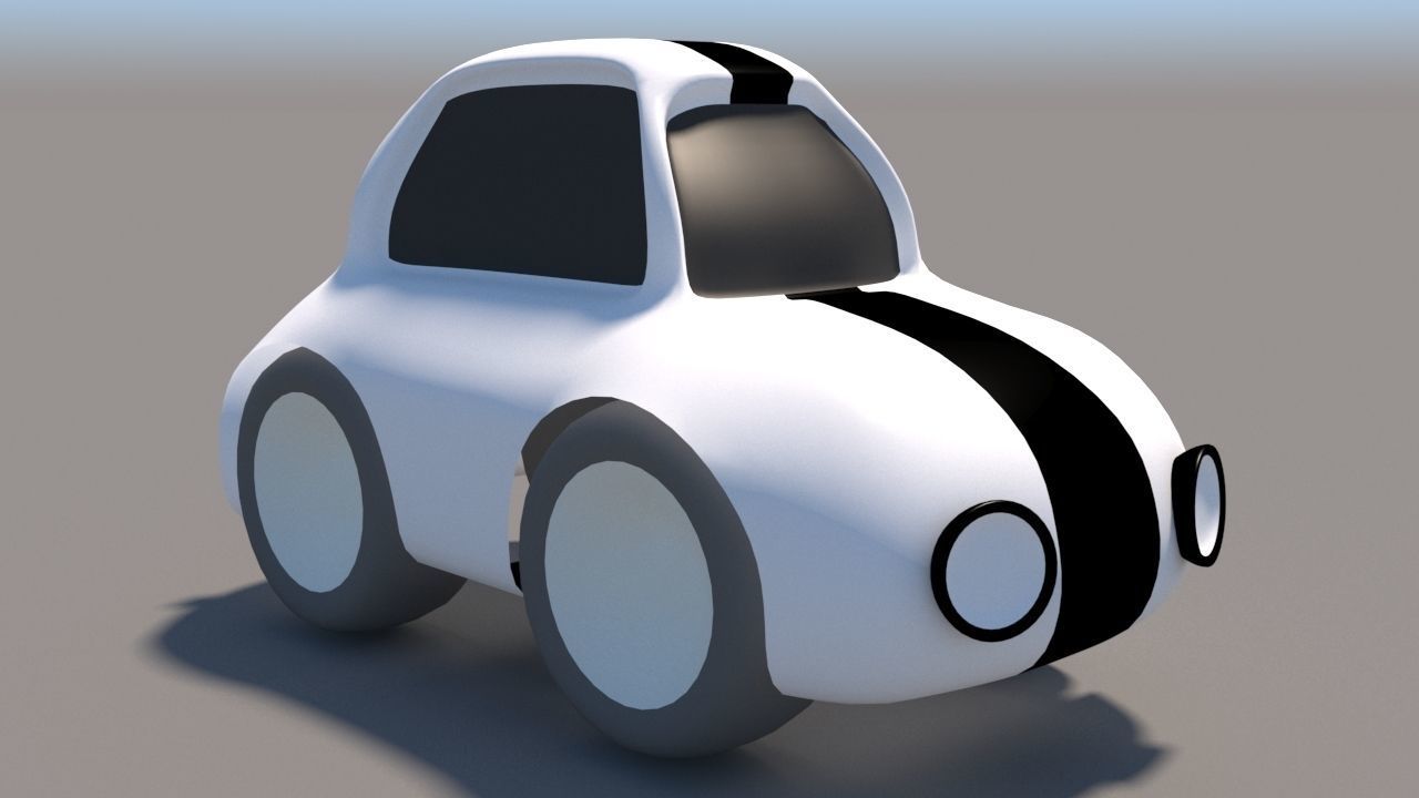 Cartoon Low Poly Car Pack Low-poly 3D model_26