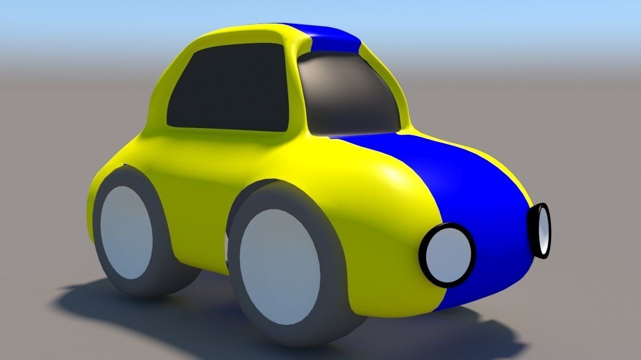 Cartoon Low Poly Car Pack Low-poly 3D model_7