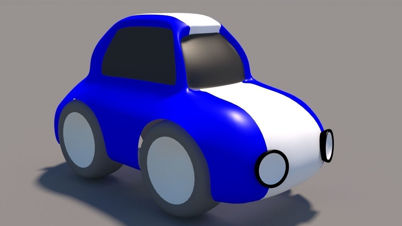 Cartoon Low Poly Car Pack Low-poly 3D model_34