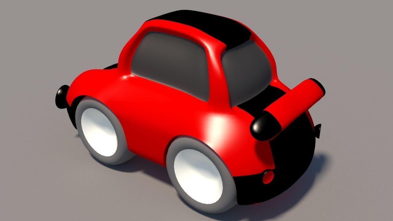 Cartoon Low Poly Car Pack Low-poly 3D model_14