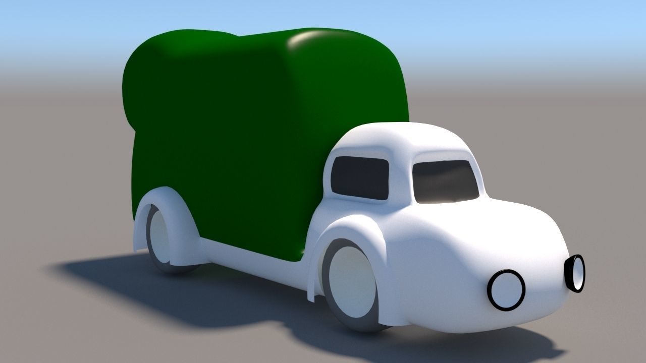 Cartoon Low Poly Car Pack Low-poly 3D model_30