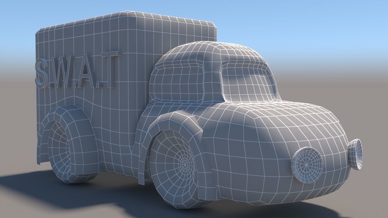 Cartoon Low Poly Car Pack Low-poly 3D model_65