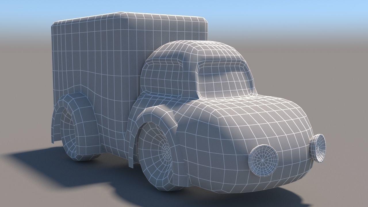 Cartoon Low Poly Car Pack Low-poly 3D model_64