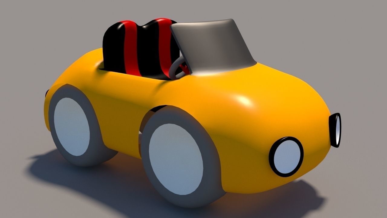 Cartoon Low Poly Car Pack Low-poly 3D model_8