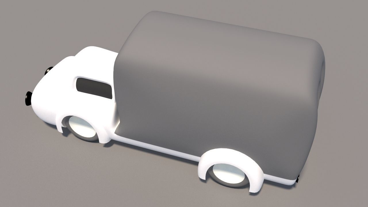 Cartoon Low Poly Car Pack Low-poly 3D model_40