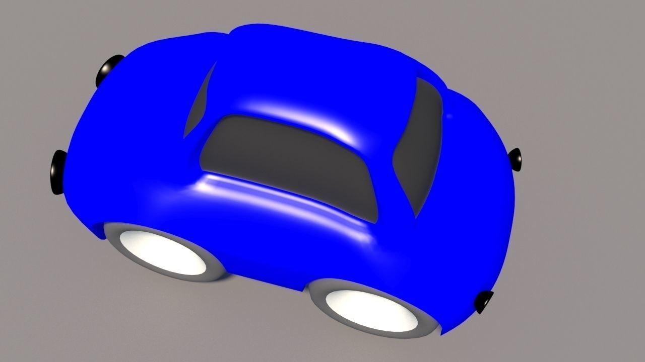 Cartoon Low Poly Car Pack Low-poly 3D model_6