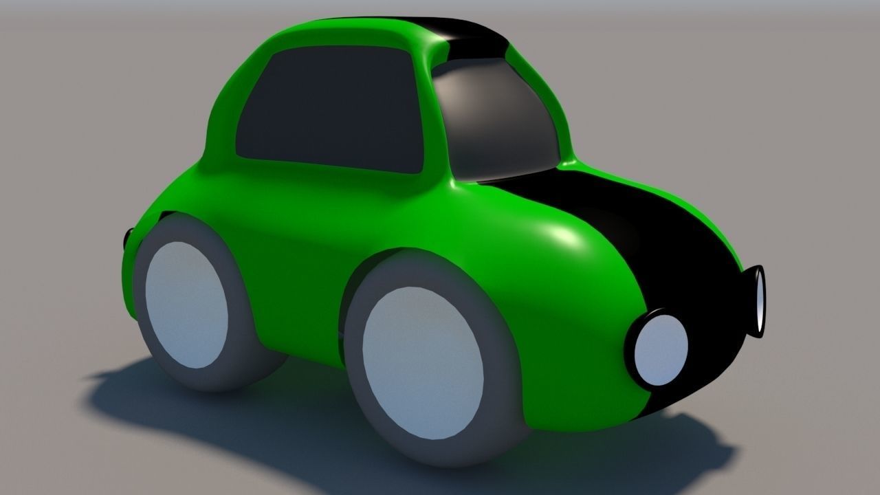 Cartoon Low Poly Car Pack Low-poly 3D model_27