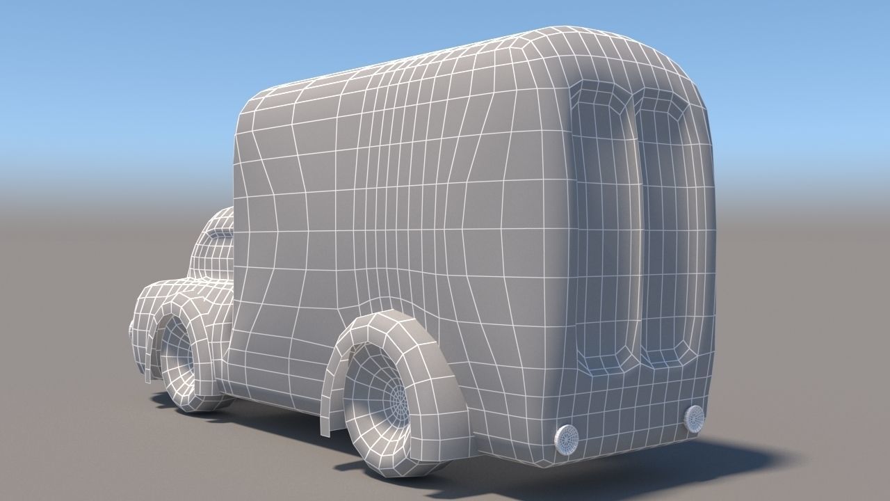 Cartoon Low Poly Car Pack Low-poly 3D model_63
