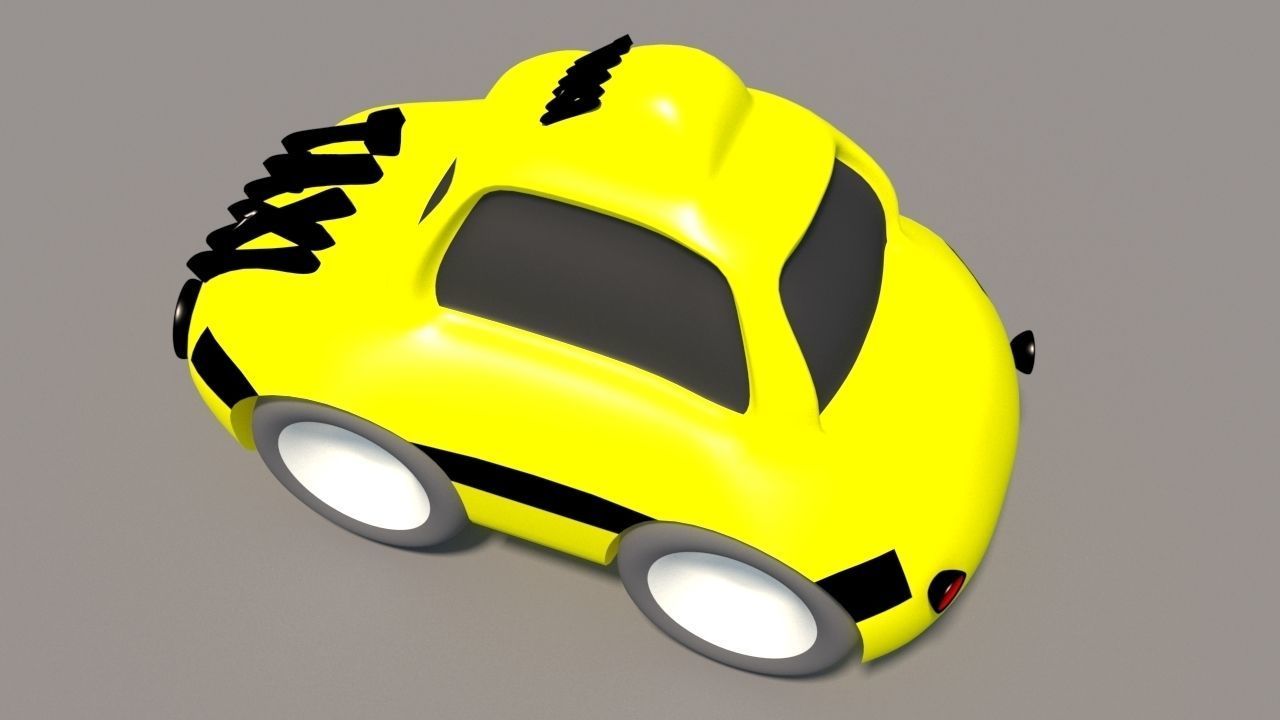 Cartoon Low Poly Car Pack Low-poly 3D model_16