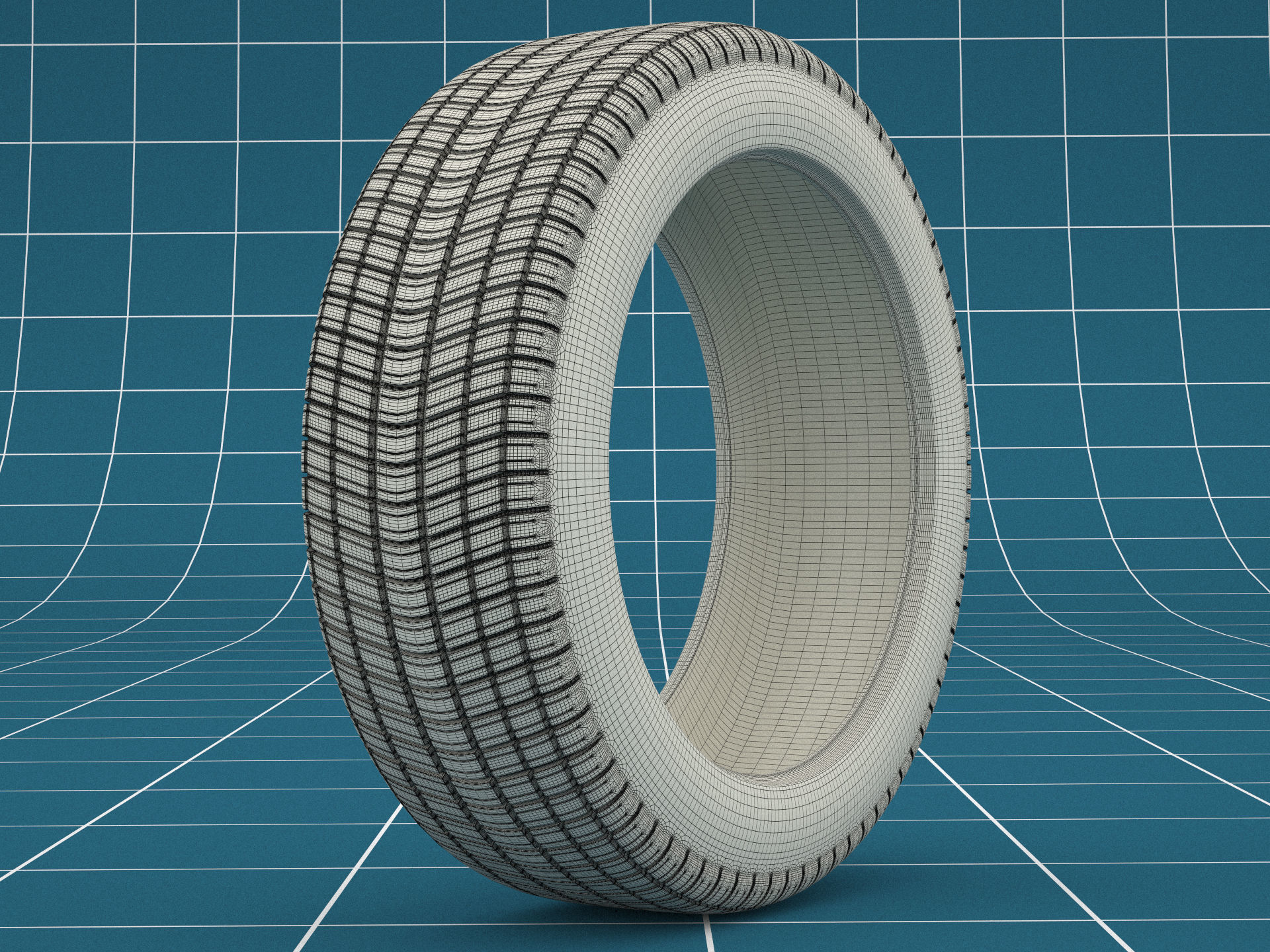 Car tire 03 3D model_8