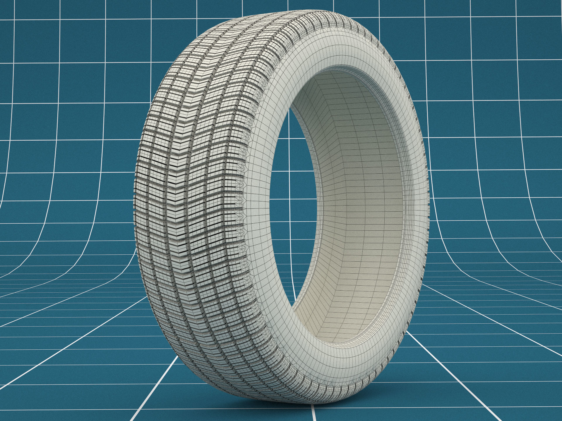 Car tire 03 3D model_7