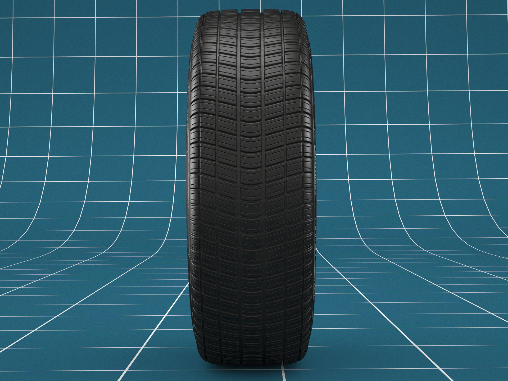 Car tire 03 3D model_4